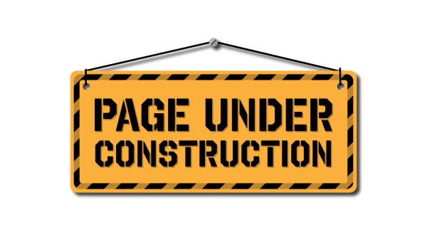 A Sign that says: Page Under Construction